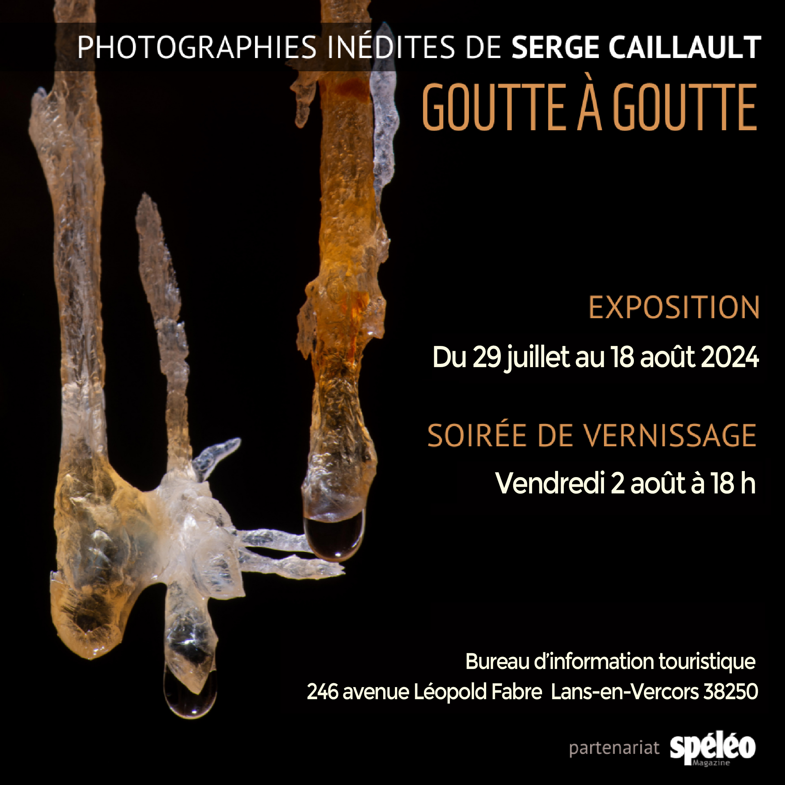 Exposition photographique de Serge CAILLAULT - Goutte à goutte
