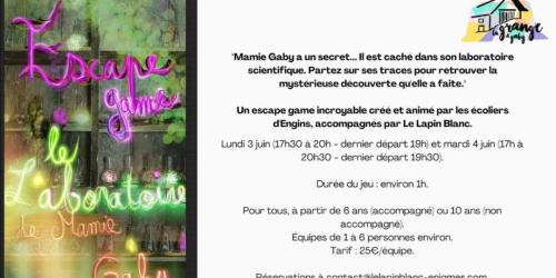 Escape Game - Le Laboratoire de Mamie Gaby
