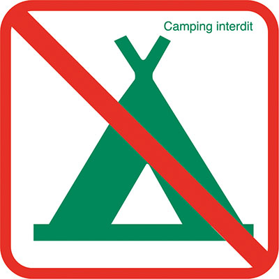 Camping interdit