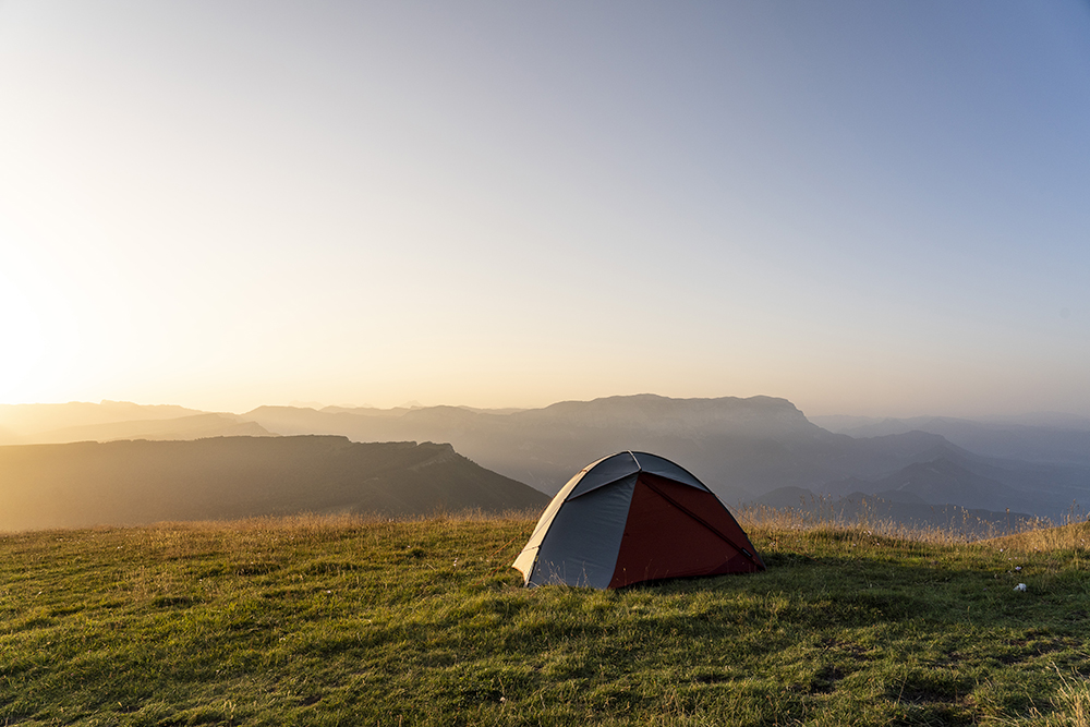 Lever de soleil au bivouac