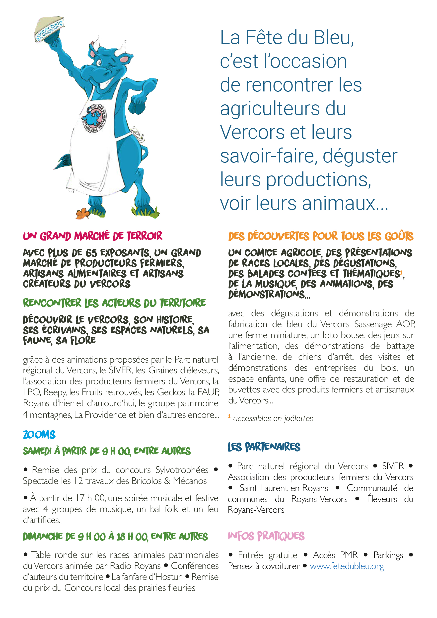 Flyer Fête du Bleu 2022