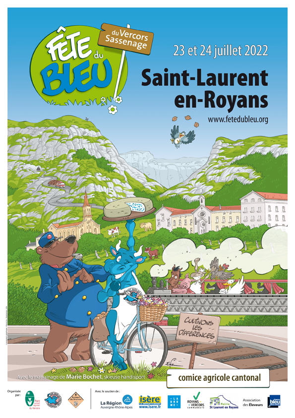 Affiche Fête du Bleu 2022