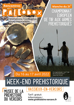 Week-end préhistorique 15-17 avril 2022
