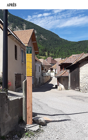 Signalétique Saint-Michel-les-Portes après