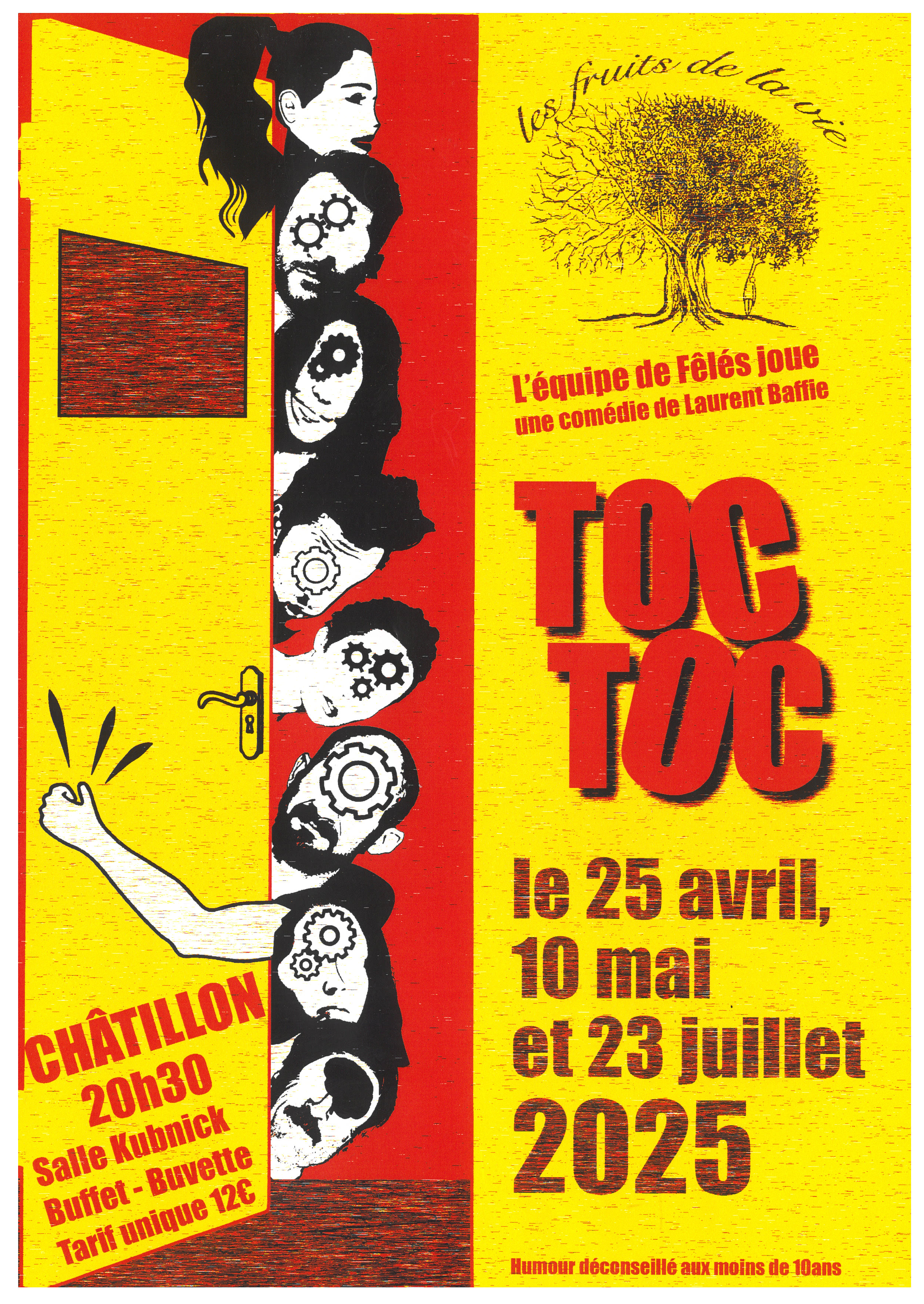 Théâtre Comique - Toc Toc - Pièce de Laurent Baffie Théâtre Comique - Toc Toc - Pièce de Laurent Baffie