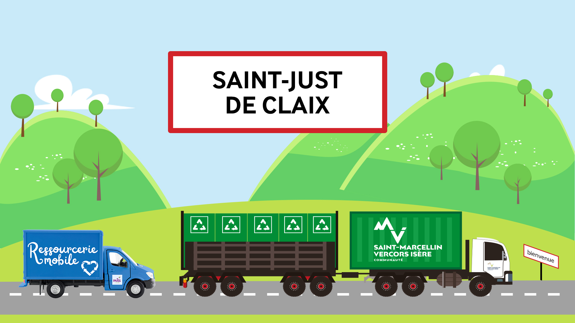 Passage de la ressourcerie mobile à Saint-Just-de-Claix