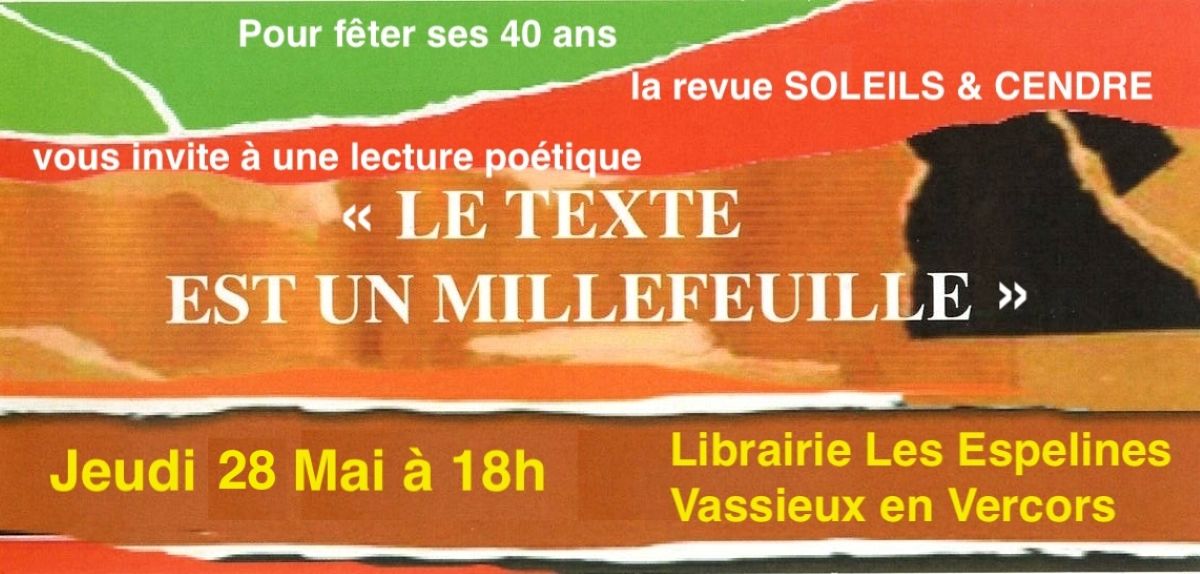 Lecture poétique - "Le texte est un millefeuille"