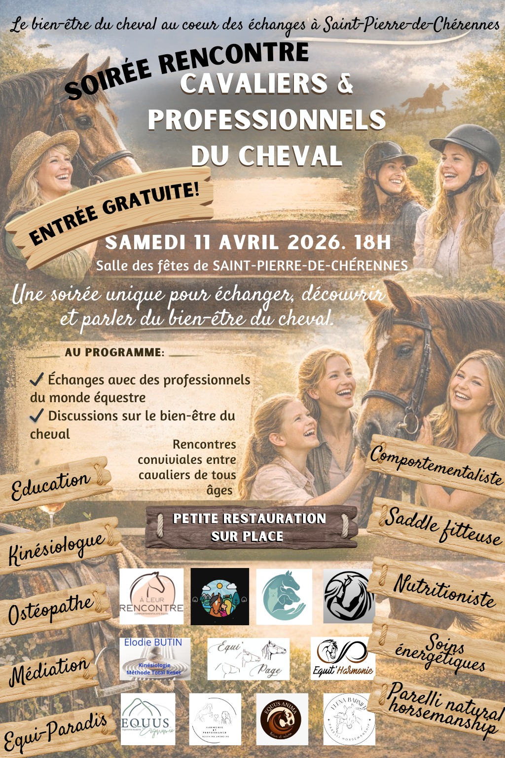 Soirée rencontre "Cavaliers et Professionnels du Cheval"