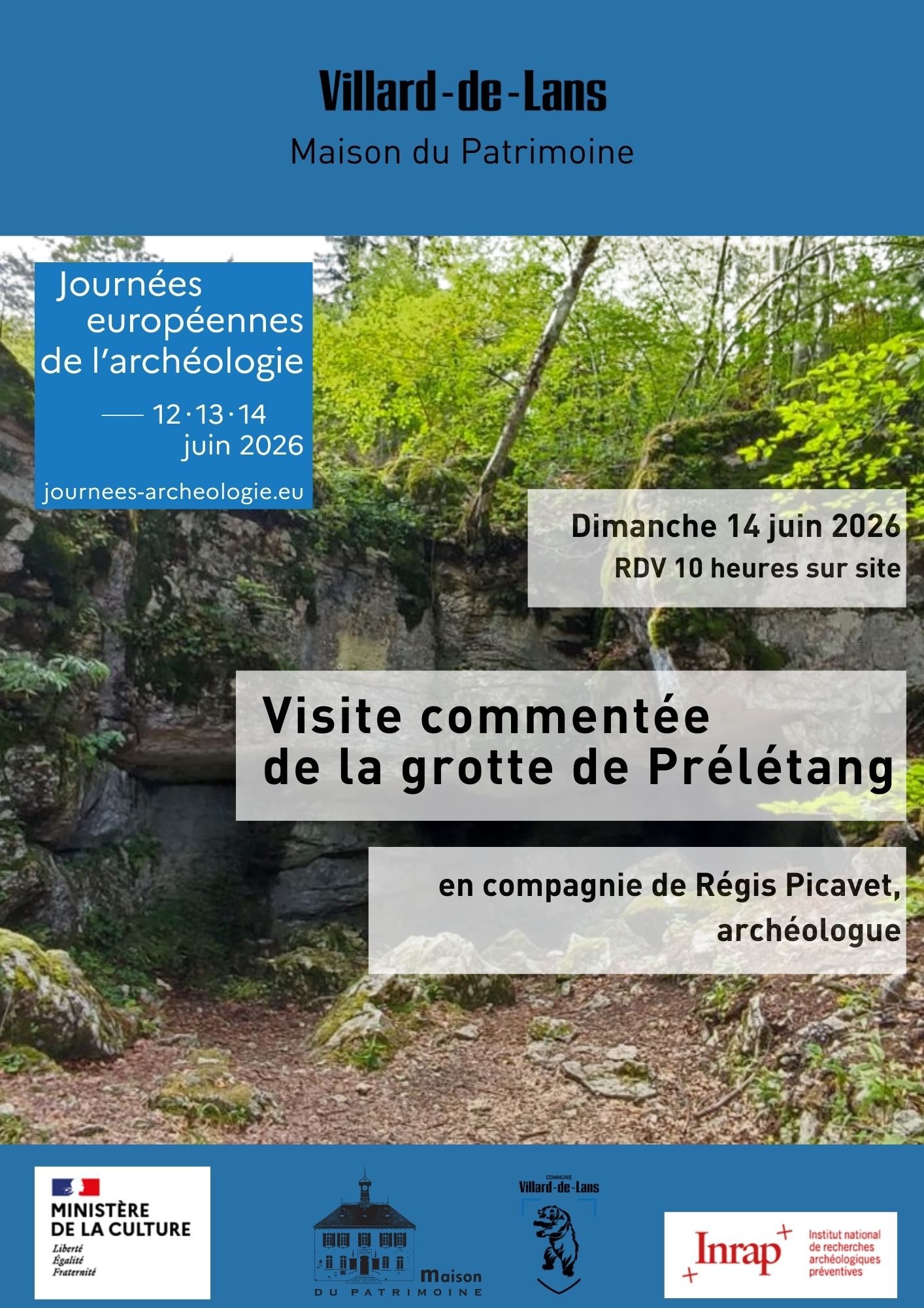 Visite commentée de la grotte de Prélétang