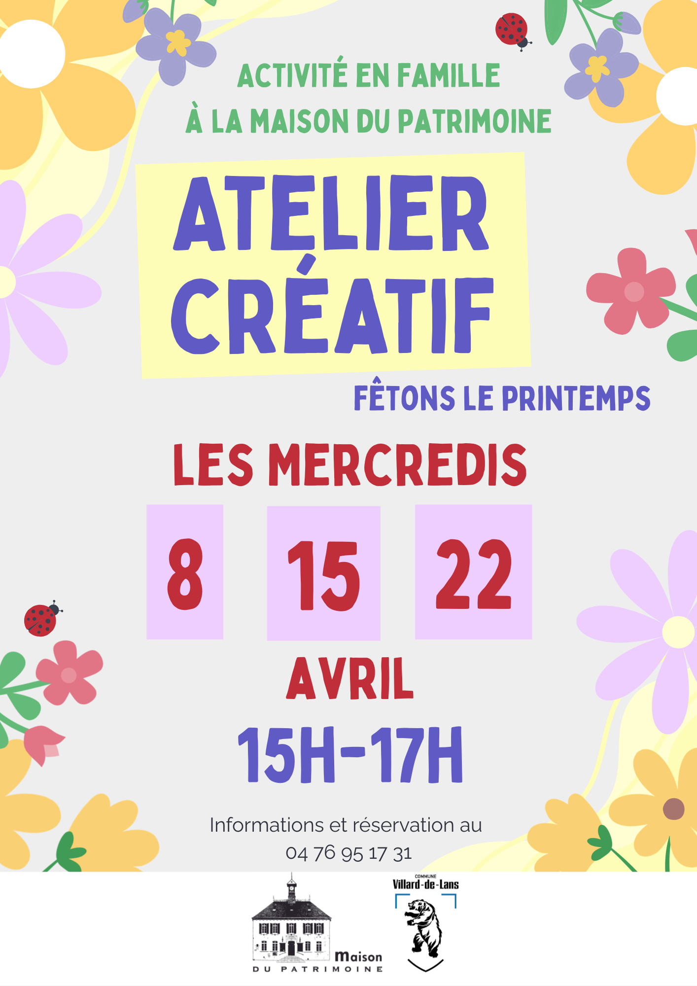 Atelier créatif fêtons le printemps