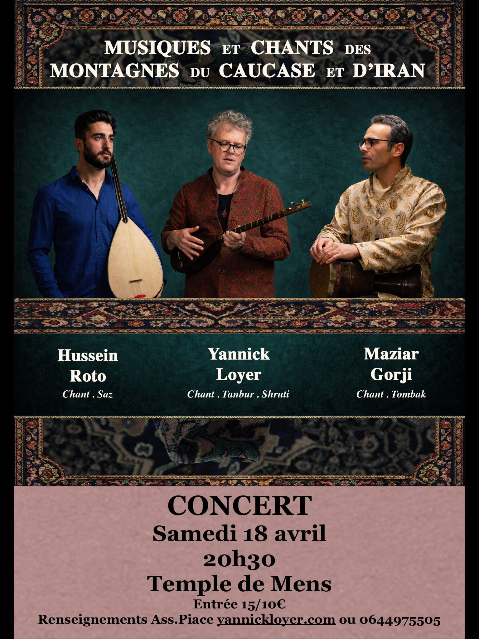 Concert Georgia Motherland, Musiques et Chants des montagnes du Caucase et d’Iran
