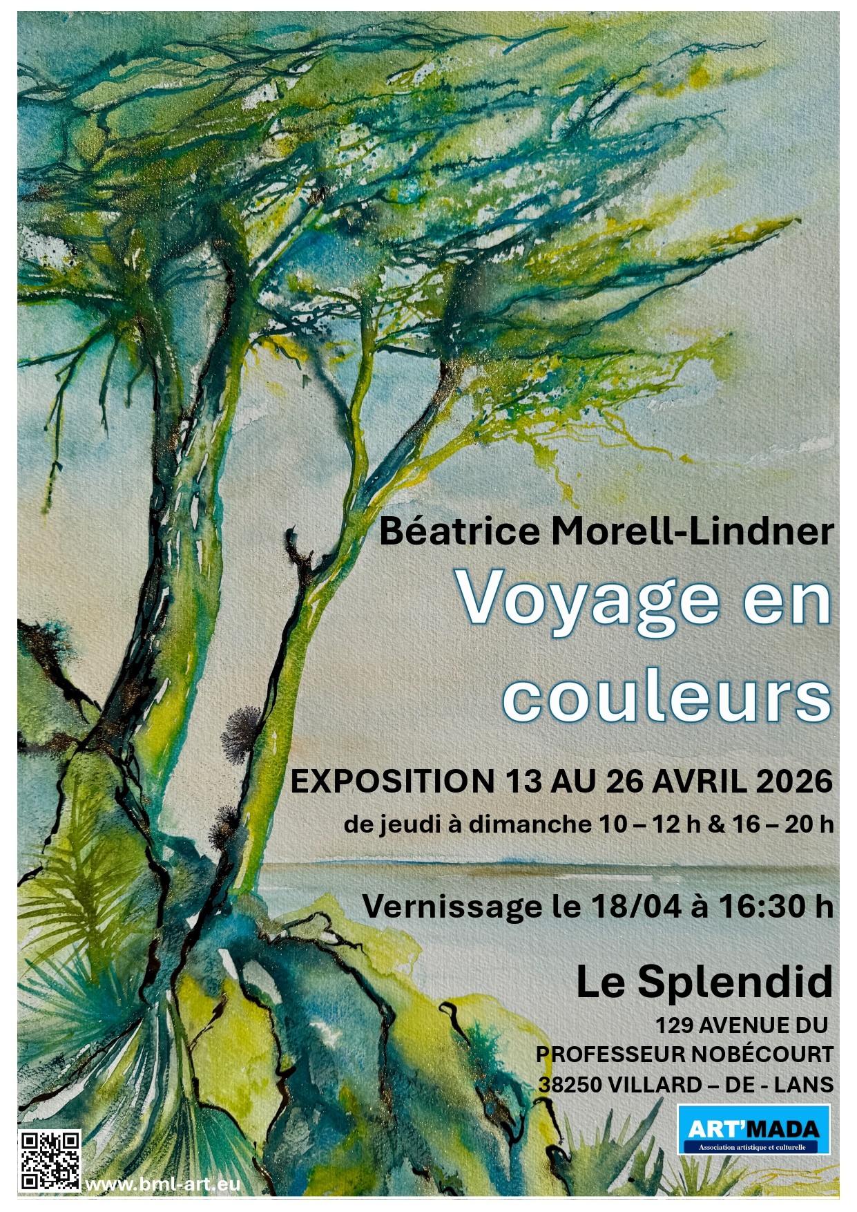 Exposition - Voyage en couleurs - Béatrice Morell-Lindner
