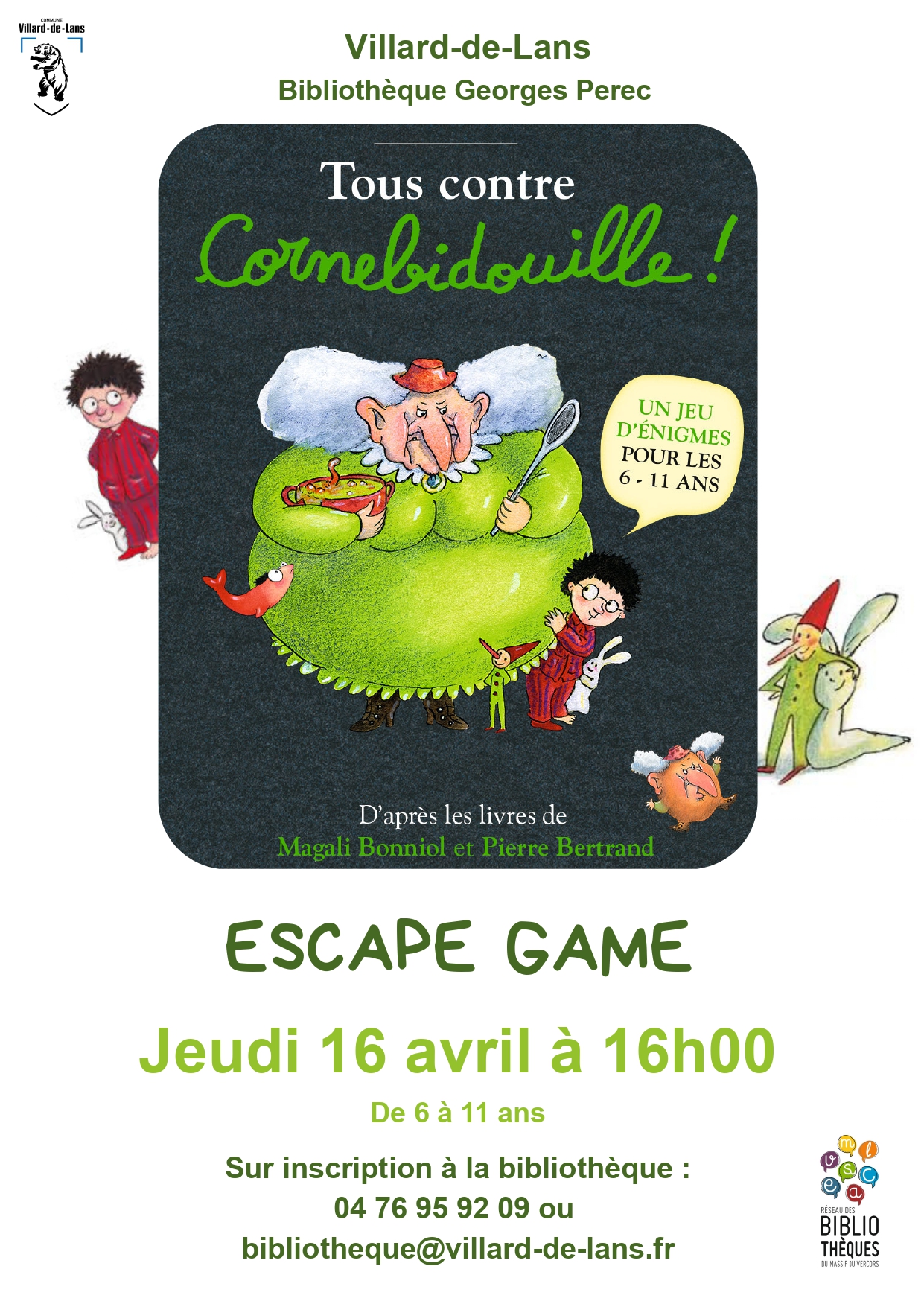 Escape game : tous contre Cornebidouille !