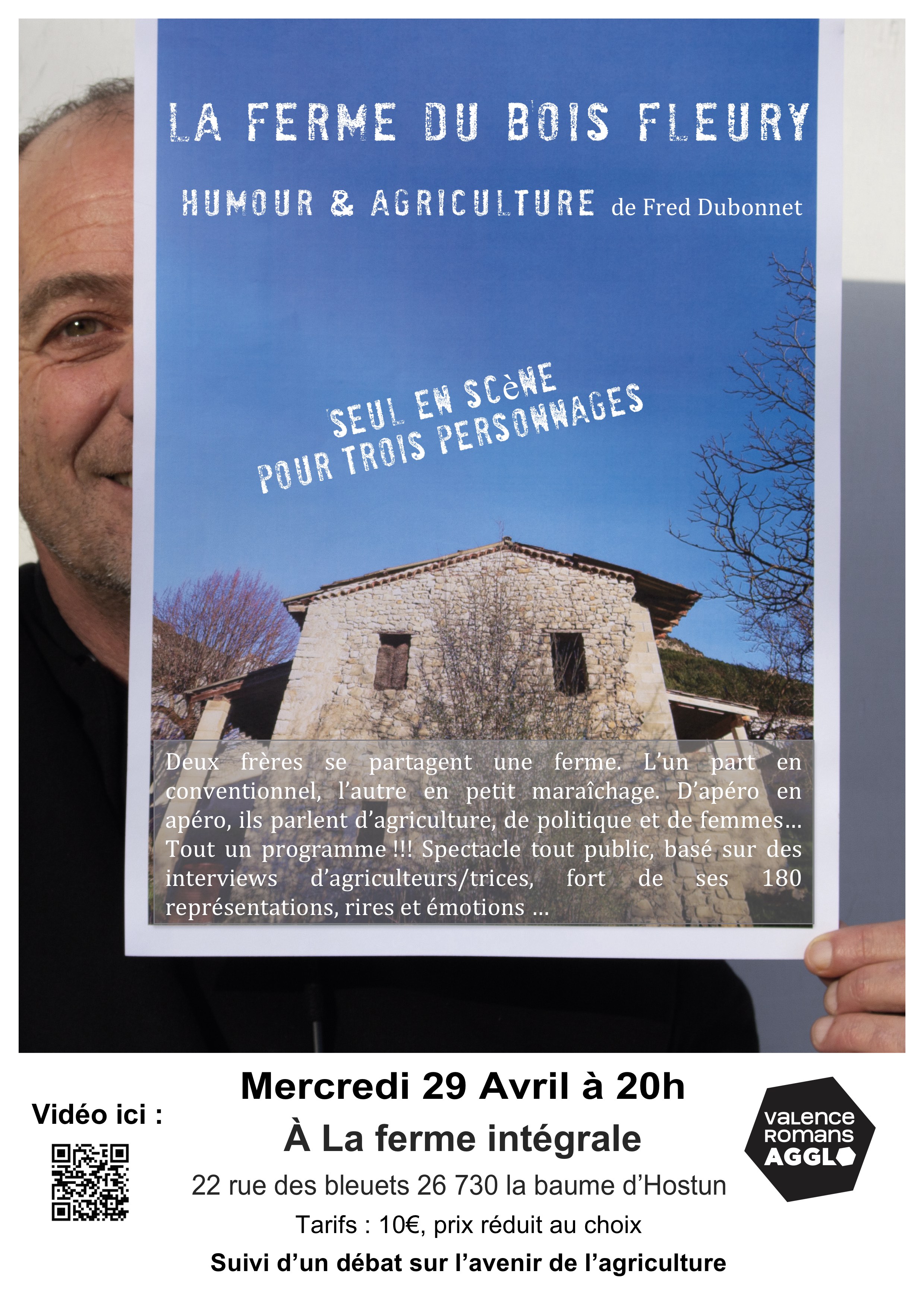 Théâtre : La Ferme du bois fleury (humour et agriculture de Fred Dubonnet)