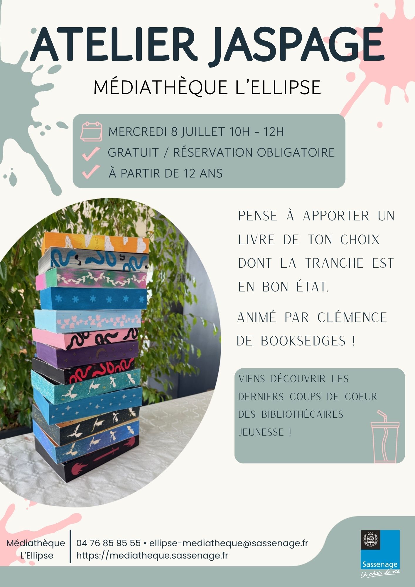 Atelier jaspage et Coups de cœur Id été ado