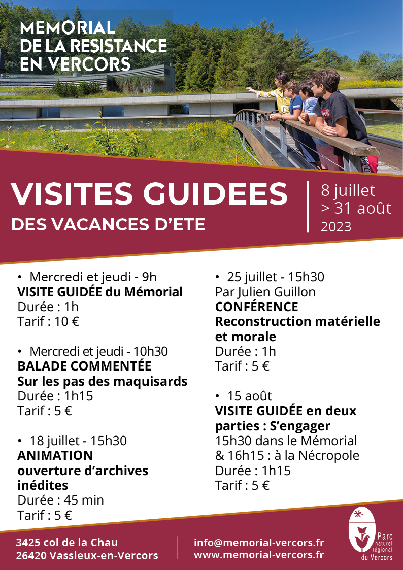 Visites guidées et animations au Mémorial de la Résistance du Vercors