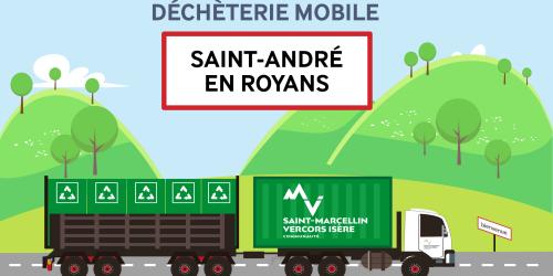 Passage de la déchèterie mobile à Saint-André en Royans