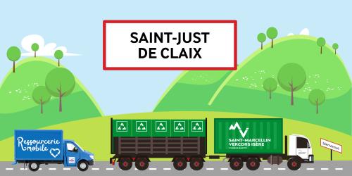 Passage de la ressourcerie mobile à Saint-Just-de-Claix