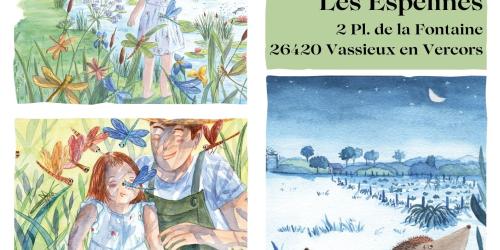 Exposition – « S’émerveiller tendrement » - Aquarelles de Alexandra Jacquin