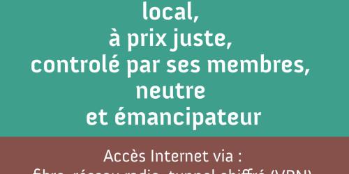Permanence d'information de l'association Rezine : accès à Internet fibre
