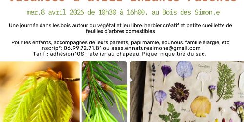 Atelier Herbier créatif et petite cueillette comestible